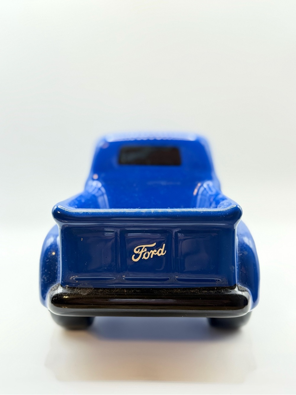 Vintage Ford Blue Mini Pickup Truck Ceramic